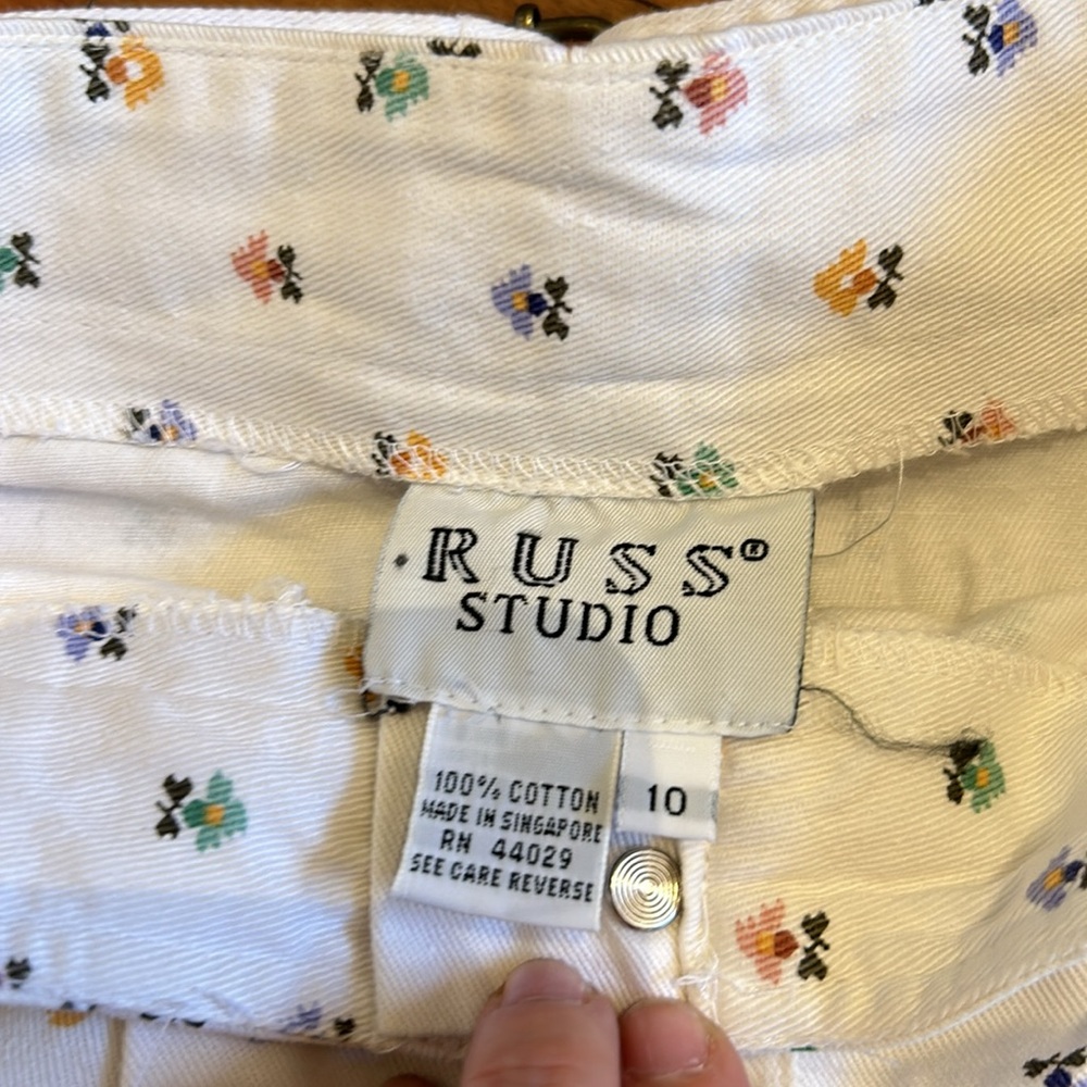 Russ Studios Denim Miniskirt 90s - Picture 3 of 6